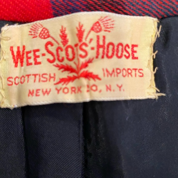 Tartan Scottish Kilt Vintage Wee Scots Hoose Small waist 13”  Green navy red - Picture 5 of 7